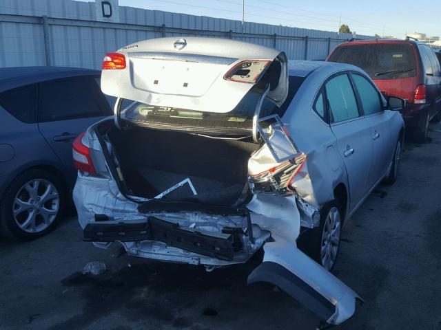 3N1AB7APXHY229082 - 2017 NISSAN SENTRA S SILVER photo 4