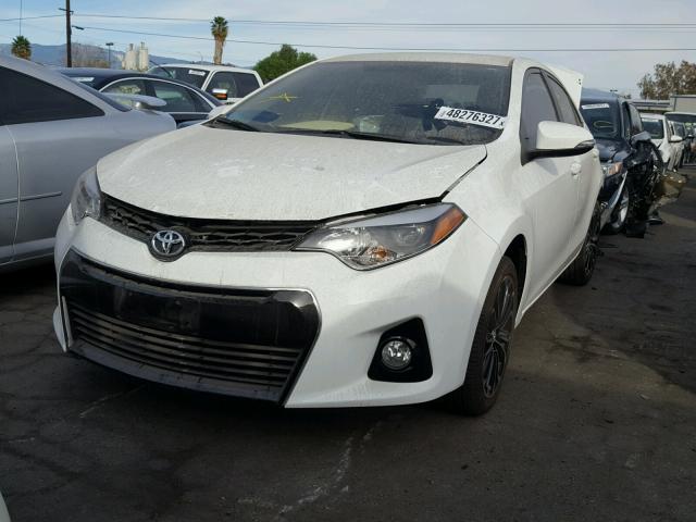 5YFBURHE5FP231752 - 2015 TOYOTA COROLLA L WHITE photo 2