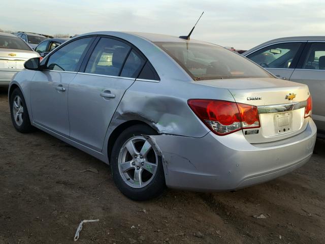 1G1PF5SC8C7355407 - 2012 CHEVROLET CRUZE LT SILVER photo 3