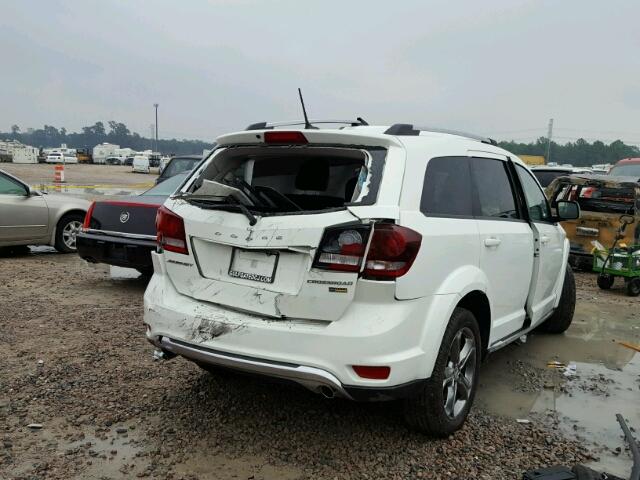 3C4PDCGG6HT530933 - 2017 DODGE JOURNEY CR WHITE photo 4