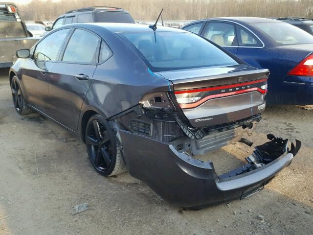 1C3CDFBB5FD301341 - 2015 DODGE DART SXT GRAY photo 3