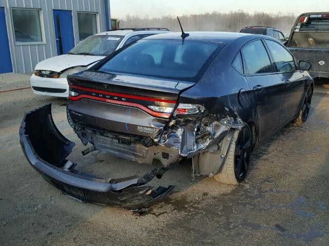 1C3CDFBB5FD301341 - 2015 DODGE DART SXT GRAY photo 4