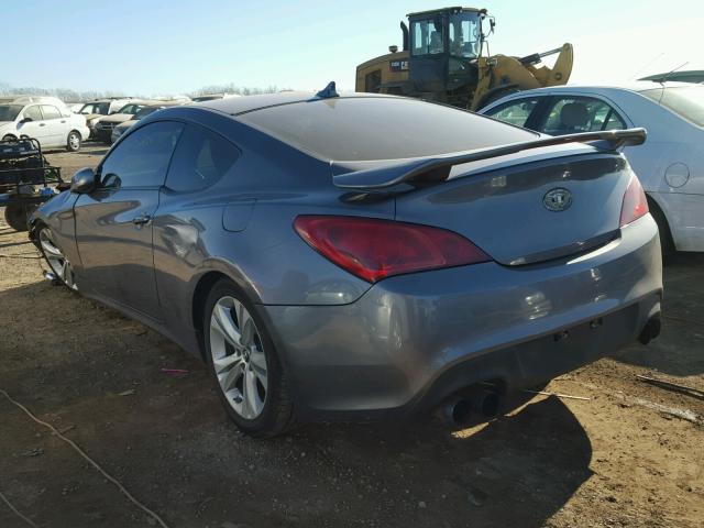 KMHHT6KDXCU068991 - 2012 HYUNDAI GENESIS CO GRAY photo 3