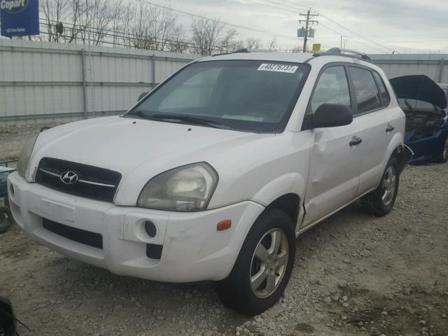 KM8JM12B15U081034 - 2005 HYUNDAI TUCSON GL WHITE photo 2