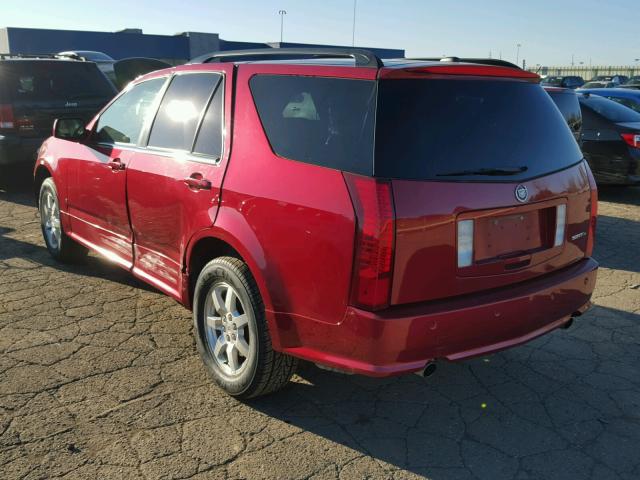 1GYEE437980207306 - 2008 CADILLAC SRX RED photo 3