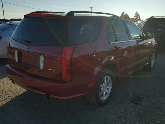 1GYEE437980207306 - 2008 CADILLAC SRX RED photo 4