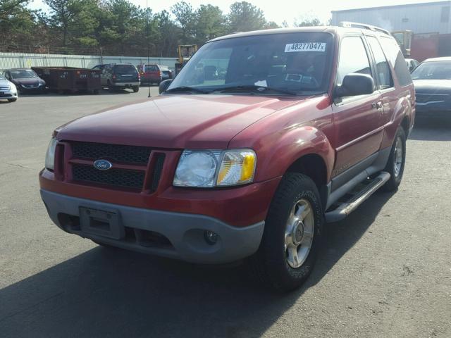 1FMYU70E01UC18912 - 2001 FORD EXPLORER S RED photo 2