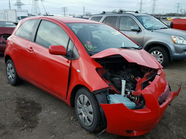 JTDJT923375110383 - 2007 TOYOTA YARIS RED photo 1