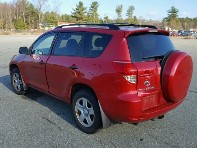 JTMBD35V775068022 - 2007 TOYOTA RAV4 RED photo 3