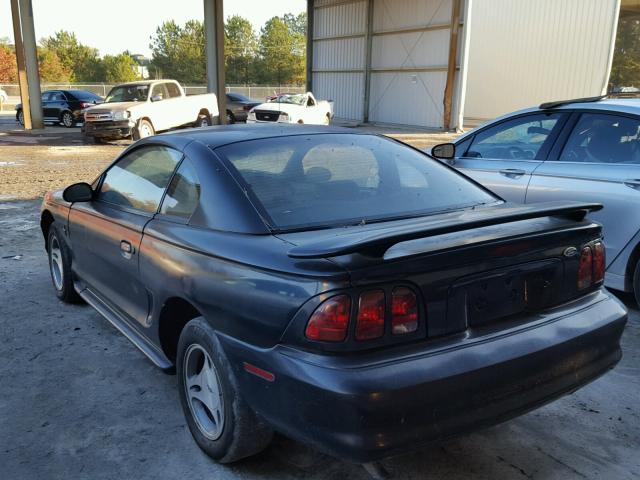 1FAFP4041WF122782 - 1998 FORD MUSTANG BLACK photo 3