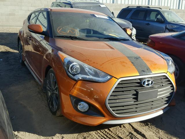 KMHTC6AE9GU295681 - 2016 HYUNDAI VELOSTER T ORANGE photo 1