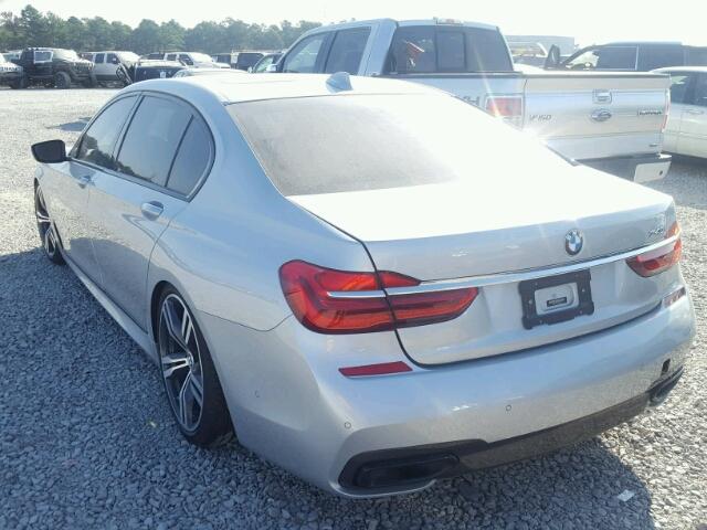 WBA7E2C51GG504266 - 2016 BMW 740 I SILVER photo 3