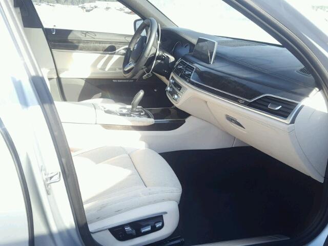 WBA7E2C51GG504266 - 2016 BMW 740 I SILVER photo 5