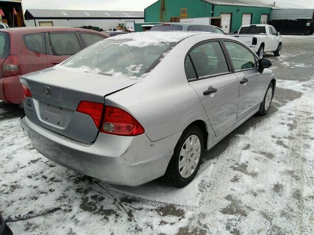 2HGFA16327H003424 - 2007 HONDA CIVIC DX SILVER photo 4