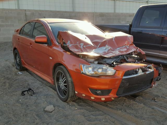 JA32U8FW2BU046592 - 2011 MITSUBISHI LANCER GTS ORANGE photo 1