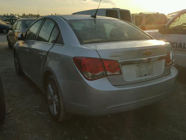 1G1PE5SB3D7163632 - 2013 CHEVROLET CRUZE LT SILVER photo 3