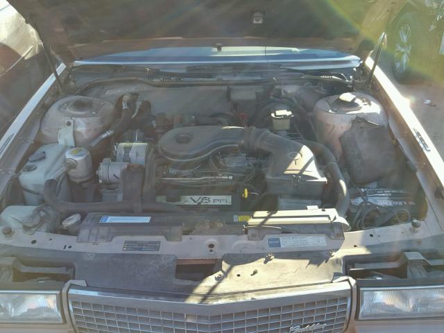 1G6CD5331L4233728 - 1990 CADILLAC DEVILLE TAN photo 7