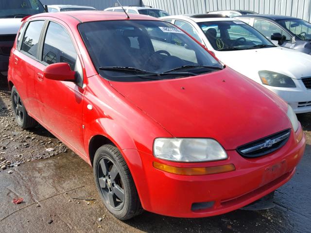 KL1TD66688B077707 - 2008 CHEVROLET AVEO BASE Czerwony zdjęcie 1
