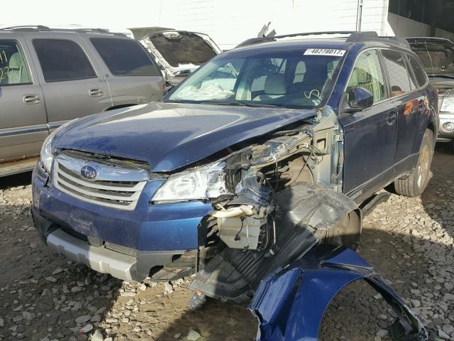 4S4BRCJC5B3325880 - 2011 SUBARU OUTBACK 2. BLUE photo 2