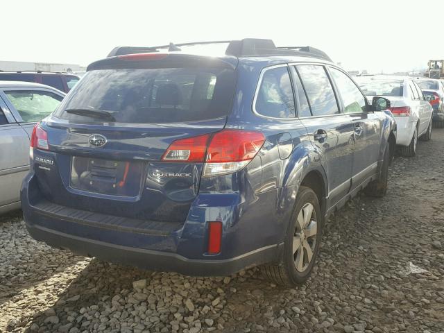 4S4BRCJC5B3325880 - 2011 SUBARU OUTBACK 2. BLUE photo 4