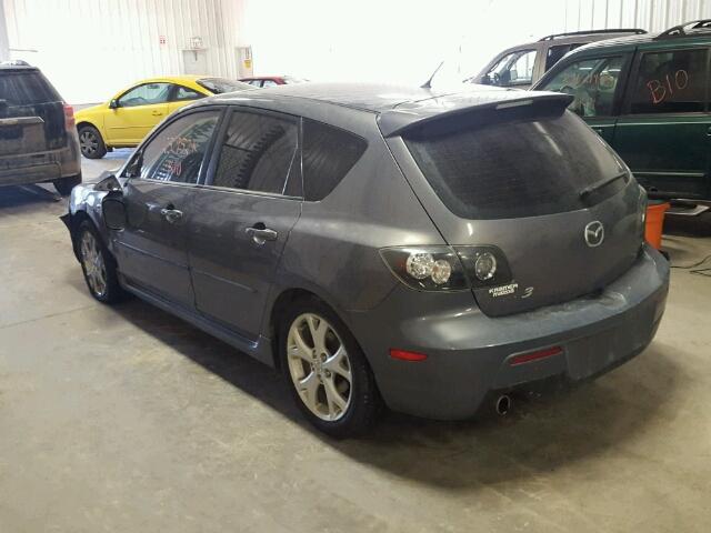 JM1BK343781869144 - 2008 MAZDA 3 HATCHBAC GRAY photo 3