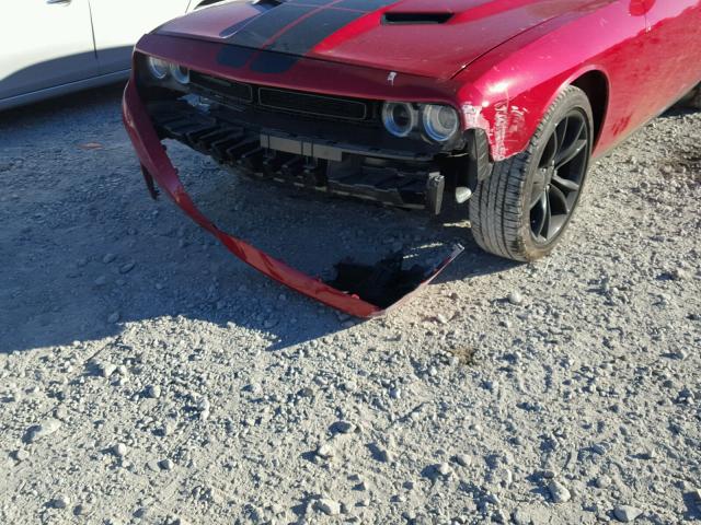 2C3CDZAG1GH279860 - 2016 DODGE CHALLENGER RED photo 9