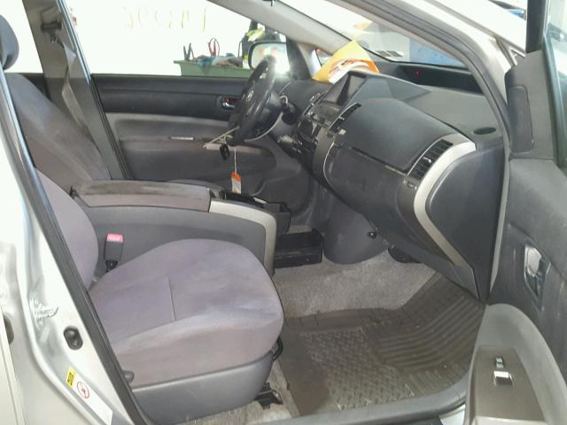 JTDKB20U177555302 - 2007 TOYOTA PRIUS ვერცხლისფერი ფოტო 5