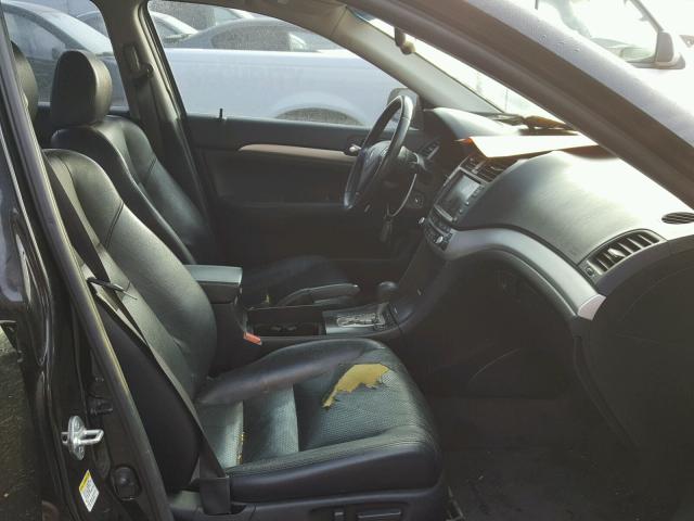 JH4CL969X6C028635 - 2006 ACURA TSX BLACK photo 5