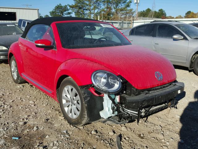 3VW517AT3HM805727 - 2017 VOLKSWAGEN BEETLE S/S RED photo 1