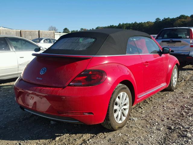 3VW517AT3HM805727 - 2017 VOLKSWAGEN BEETLE S/S RED photo 4