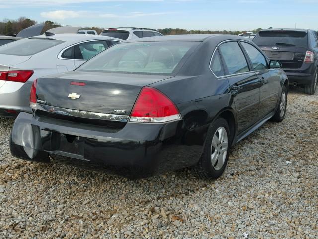 2G1WA5EK5A1188012 - 2010 CHEVROLET IMPALA LS BLACK photo 4