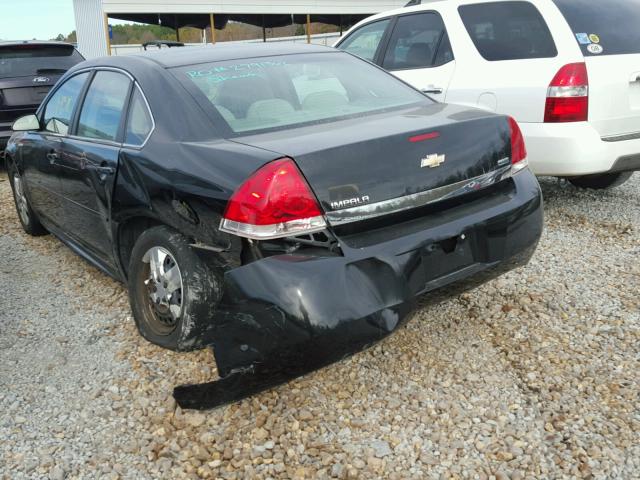 2G1WA5EK5A1188012 - 2010 CHEVROLET IMPALA LS BLACK photo 9