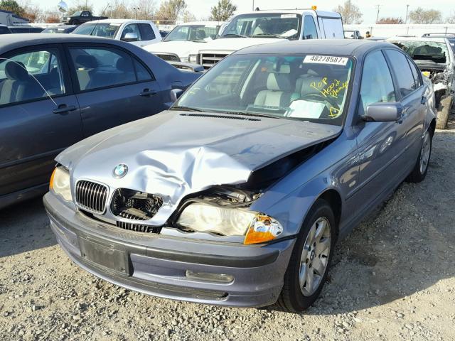 WBAAV33431FU79502 - 2001 BMW 325 I BLUE photo 2