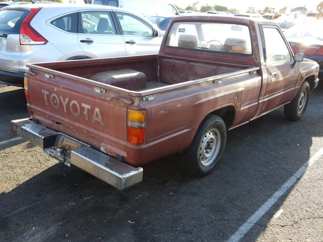 JT4RN50R9G0112990 - 1986 TOYOTA PICKUP 1/2 BURGUNDY photo 4