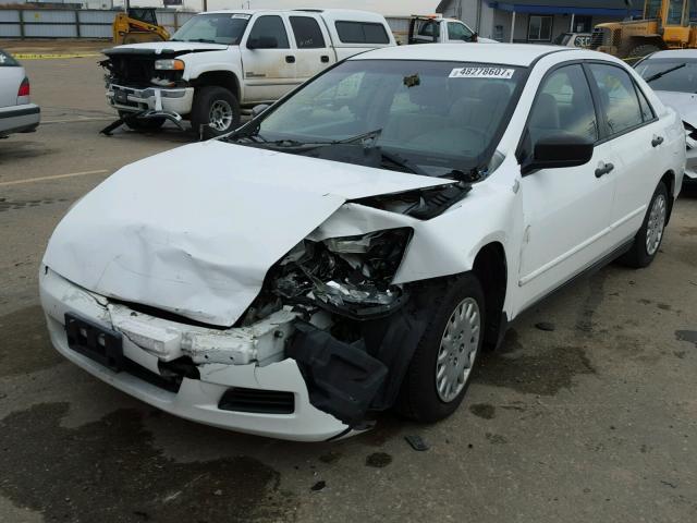 1HGCM55167A158669 - 2007 HONDA ACCORD VAL WHITE photo 2