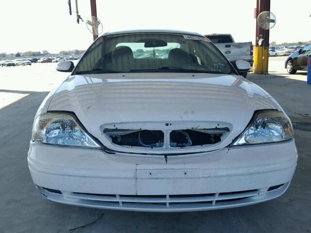 1MEFM50U8YA604155 - 2000 MERCURY SABLE GS WHITE photo 9