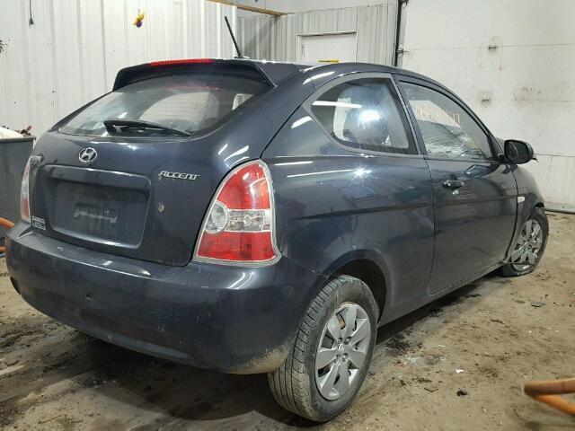 KMHCM3AC2BU187082 - 2011 HYUNDAI ACCENT GL GRAY photo 4