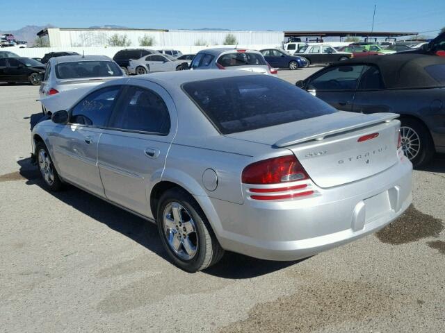 1B3AL56R72N138365 - 2002 DODGE STRATUS ES SILVER photo 3