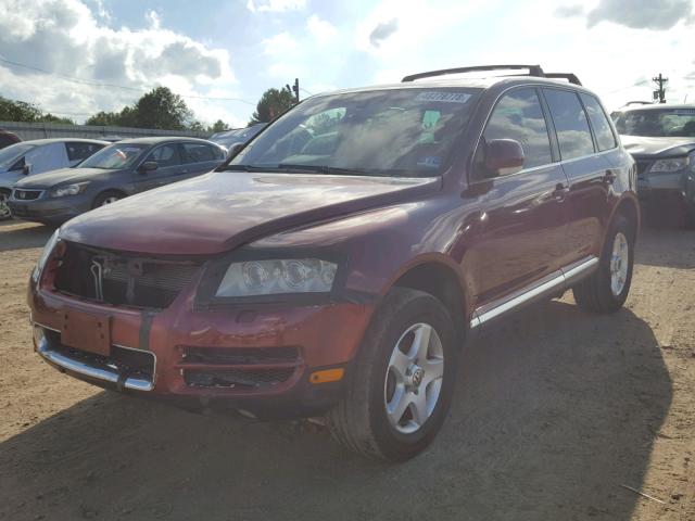 WVGZG77L85D058395 - 2005 VOLKSWAGEN TOUAREG 3. RED photo 2