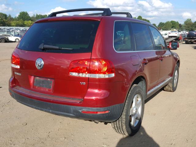 WVGZG77L85D058395 - 2005 VOLKSWAGEN TOUAREG 3. RED photo 4