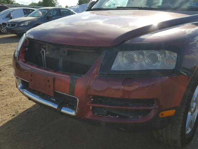 WVGZG77L85D058395 - 2005 VOLKSWAGEN TOUAREG 3. RED photo 9