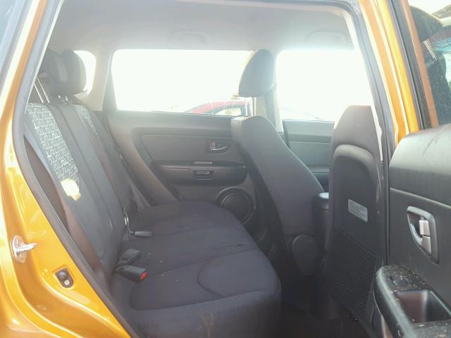 KNDJT2A28B7242679 - 2011 KIA SOUL +/!/S ORANGE photo 6