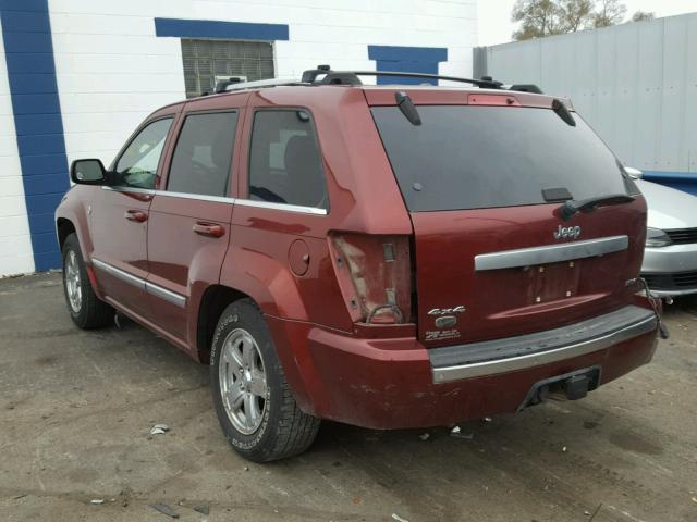 1J8HR68207C503336 - 2007 JEEP GRAND CHER RED photo 3