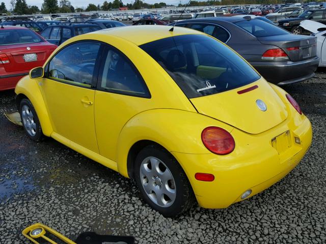 3VWCB21C82M432781 - 2002 VOLKSWAGEN NEW BEETLE 黄色 照片 3