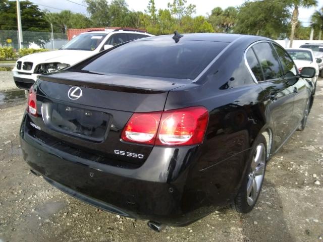 JTHBE96S870012820 - 2007 LEXUS GS 350 BLACK photo 4