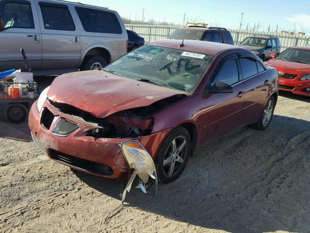 1G2ZG57N284285083 - 2008 PONTIAC G6 BASE RED photo 2