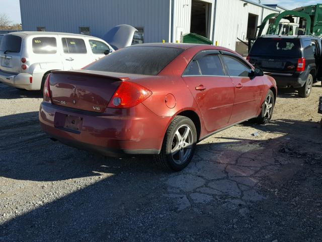 1G2ZG57N284285083 - 2008 PONTIAC G6 BASE RED photo 4