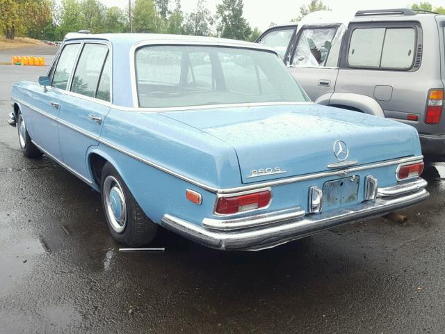 10801212066171 - 1968 MERCEDES-BENZ 250S BLUE photo 3