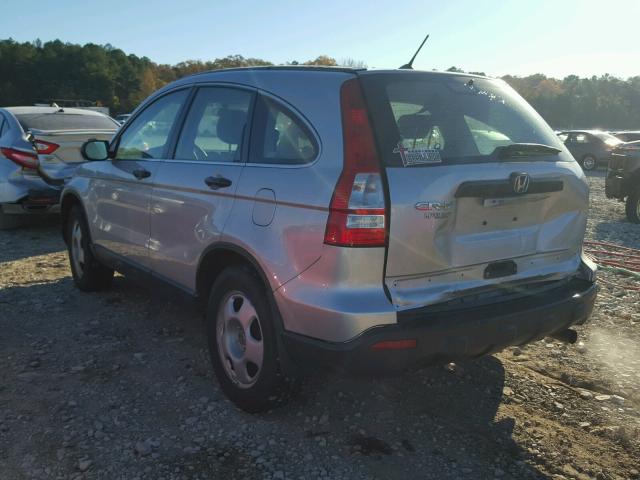 3CZRE38389G709268 - 2009 HONDA CR-V LX SILVER photo 3