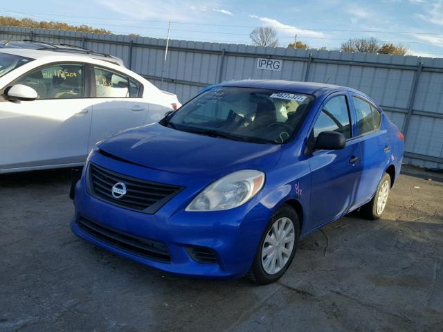 3N1CN7AP1DL833093 - 2013 NISSAN VERSA S BLUE photo 2